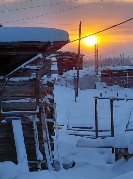 Устьянцы встречают первое солнце
