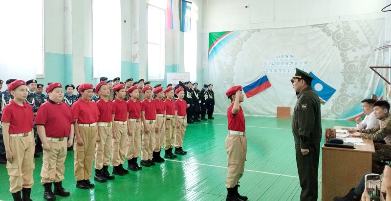 В Казачинской школе завершился месячник военно-патриотического воспитания