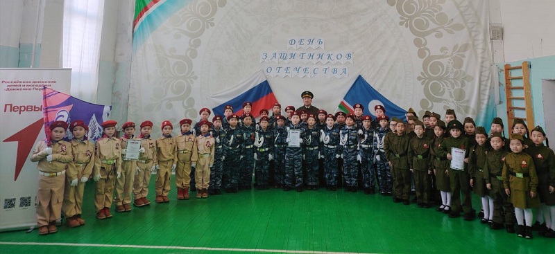 В Казачинской школе завершился месячник военно-патриотического воспитания